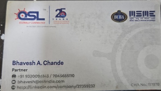 OSL LOGISTICS SERVICES